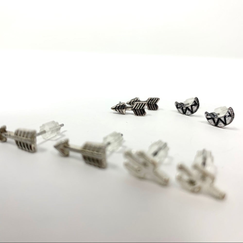 Mixed Lot of 7 Earring Pairs - Picture 4 of 6